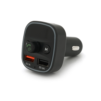 FM-модулятор Q1, 1.5A, FM, USB, TF, 49.5х41х36 Зображення