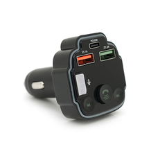 FM-модулятор Q8 з еквалайзером, 3.1A, USB, TF, 55.5х41.5х37.5 Изображение