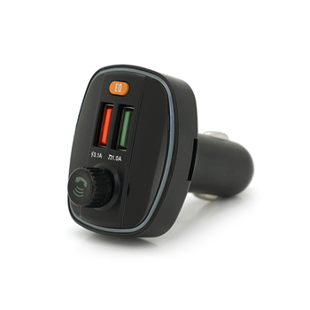 FM-модулятор Q18 з еквалайзером, 3.1A, USB, TF, 55.5х41.5х37.5 Изображение