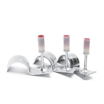 Цвяхи монтажні піроксилінові, 40мм, затискач для труб, 50 штук в упаковці, ціна за упаковку Изображение