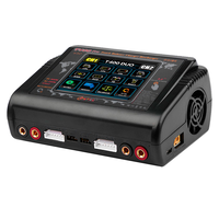 Зарядний пристрій HTRCT400 Pro Duo AC200/DC400Вт, тип АКБ LiPo, LiHv, Li-ion, NiMh, LiFe, Pb, 3.2" Touch screen, 100*65*140 (мм) Изображение