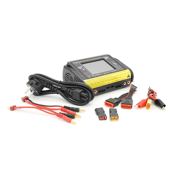 Зарядний пристрій HTRCT400 Pro Duo AC200/DC400Вт, тип АКБ LiPo, LiHv, Li-ion, NiMh, LiFe, Pb, 3.2" Touch screen, 100*65*140 (мм) Изображение