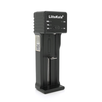 ЗУ універсальне Liitokala Lii-100C, 1 канал, LED дисплей, USB, підтримує 3.7V/3.8V Lion/3.2V Li-Fe/1.2V NIHM/21700/18650/16340/AAA/AA/SC/S Зображення