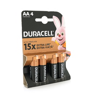 Батарейка лужна DURACELL LR06 (АА) MN1500, 4шт у блістері, ціна за блістер Зображення