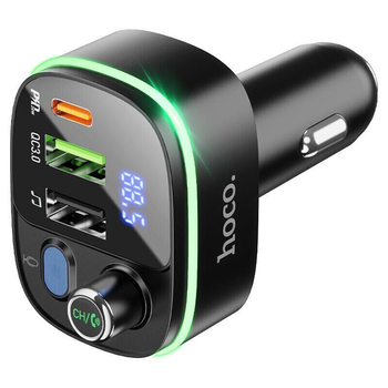 FM-модулятор HOCO E62, Black, Box Зображення