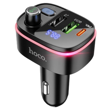 FM-модулятор HOCO E62, Black, Box Зображення