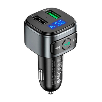 FM-модулятор HOCO E67, Black, Box Зображення