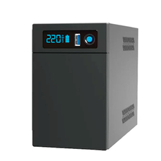 ДБЖ Ritar E-RTM-LI-1200 720 Вт (200 Вт), РК-дисплей, AVR, 3 шт., 2xSCHUKO розетка, акумулятор LiFePO4 x 25.6V154WH, металевий корпус (305*85*141) 5 кг (372*278*440) Изображение
