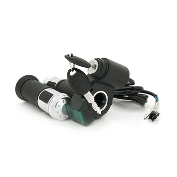 Ручка газу із ключем для електровелосипеда 12-72V+вольтметр, Box Изображение