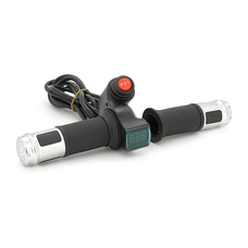 Ручка газу з кнопкою для електровелосипеда 12-72V+вольтметр, Box Изображение