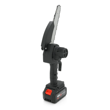 Акумуляторна ланцюгова пилка Mini Chain Saw 15cm, 24V, зарядне + 2 аккумулятори, Case Зображення