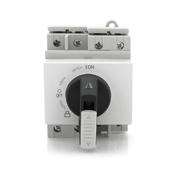 Поворотний вимикач зовнішнього монтажу HGN4-L1-25, DC1000V, 25A, 2P, IP66, Grey Зображення