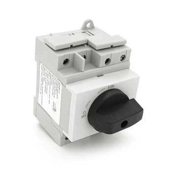 Поворотний вимикач зовнішнього монтажу HGN4-NL1-25, DC1000V, 25A, 4P, IP66, Grey Зображення