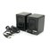 Колонки 2.0 Kisonli K100 для ПК та ноутбука, USB + 3.5mm, 2x3W, 20Hz-20KHz, 80х80х100mm, black Зображення