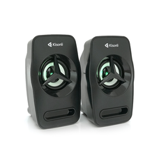 Колонки 2.0 Kisonli L-3030 для ПК та ноутбука, USB + 3.5mm, 2x3W, 20Hz-20KHz, 20X11X13mm, black Изображение