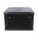 Шафа Merlion 6U, 600*350*367 (Ш*Г*В) мм загартоване скло, чорна, сталь 1,2мм, із замком (у розібраному вигляді!!!), Black Зображення
