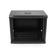 Шафа Merlion 9U, 600*350*500 (Ш*Г*В) мм загартоване скло, чорна, сталь 1,2мм, із замком (у розібраному вигляді!!!), Black Зображення