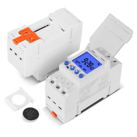 Реле часу Sinotimer TM928RAKL, на DIN-рейку, LCD, програмований, змінна батарея, 16А, 85-265V, 87х65х35 мм Зображення