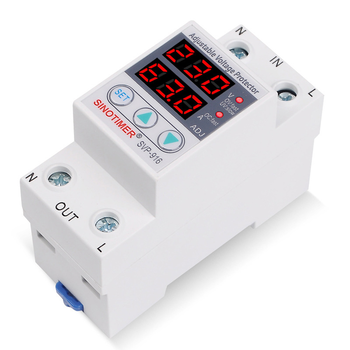 Захисне реле з контролем струму та напруги SVP-916, 63A, 220В, на DIN-рейку, 36х65х85 мм Зображення