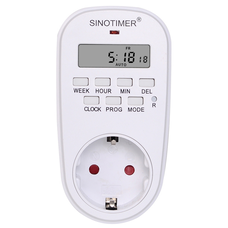 Розетка c цифровим тижневим таймером Sinotimer TM518, 16A, 3000W, 230V Изображение