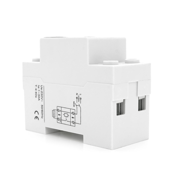 Захисне реле з контролем струму SAP01, 1-30A, 230V, на DIN-рейку 2P, кнопка скидання, 36х65х85 мм Зображення