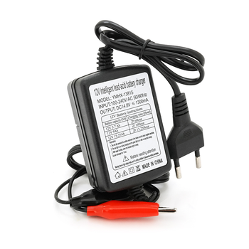 Зарядний пристрій акумуляторів LiFePO4 12V (14.6V), 4S, 1.3A, з крокодилами, LED-індикація Зображення