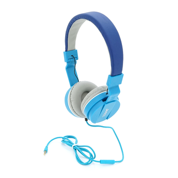 Навушники провідні Jedel WAVE6, з мікрофоном, Blue, Box Зображення