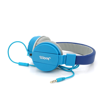 Навушники провідні Jedel WAVE6, з мікрофоном, Blue, Box Зображення