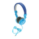 Навушники провідні Jedel WAVE6, з мікрофоном, Blue-Black, Box Зображення