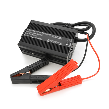 Зарядний пристрій акумуляторів Li-ion 16.8V, 4S, 15A, крокодили, індикація, 135х90х50mm Зображення