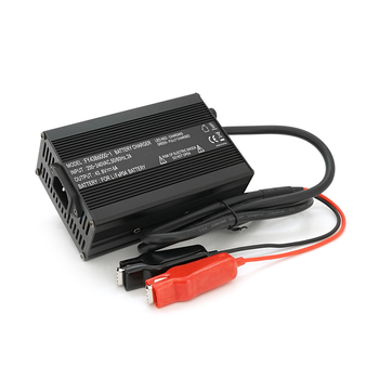Зарядний пристрій для акумуляторів LiFePo4 36V(43.8V),12S,6A,крокодили,135x90x50mm Изображение