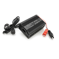 Зарядний пристрій для акумуляторів LiFePo4 48V(58,4V),16S,5A, крокодили,135x90x50mm Зображення