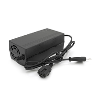 Зарядний пристрій для акумуляторів LiFePo4 36V(43.8V),12S,3A, штекер Triangle plug (T-tipe/C13/IEC), з індикацією/ 160x73x45 мм Зображення
