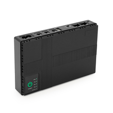 ДБЖ UPS-18W DC1018P для роутерів/комутаторів/PON/POE-430, 5//9/12V, 1A, 12000MAh(4*3000MAh), Black, BOX Изображение