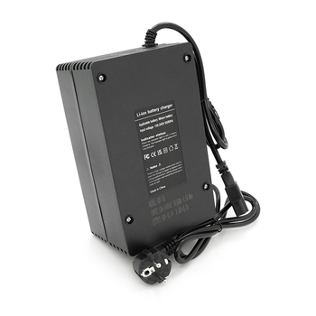Зарядний пристрій для акумуляторів LiFePo4 48V(58,4V),16S,8A,500W, штекер Triangle plug (T-tipe/C13/IEC). індикація, 220х122х86mm, 1.5kg Зображення
