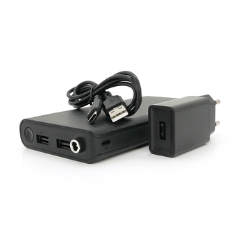 ДБЖ UPS-24W DC1024P для роутерів, Output: USB 5V/2A, DC9V,2.7A/12V,2A, 14000mAh(7*2000mAh), 155х75х23мм, 460грам, Black, BOX Зображення