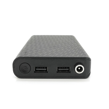 ДБЖ UPS-24W DC1024P для роутерів, Output: USB 5V/2A, DC9V,2.7A/12V,2A, 14000mAh(7*2000mAh), 155х75х23мм, 460грам, Black, BOX Зображення