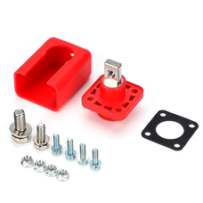 Корпусна прохідна клема 150A-A, М8-M6, 150A, 600V, ≤0,6 мОм, мідь, IP54, Red Изображение