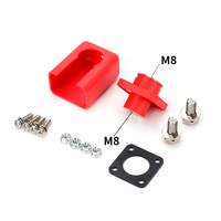 Корпусна прохідна клема М8-M8, 200A, 1000V, мідь, Red Зображення