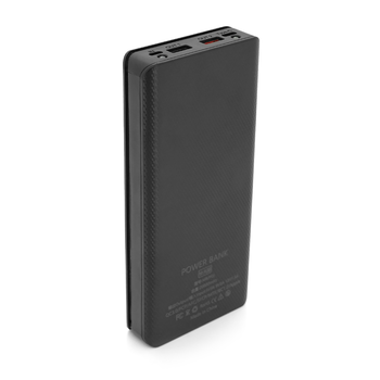 Power bank Voltronic M8-PD під 8х18650, flashlight, Output:5V-3A/9V-2A/12V-1.5A, Micro-USB, Type-C, Digital display, ABS, PVC, Black, BOX Изображение