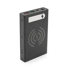 Power bank Voltronic CX5-PD-QI під 5х18650, Wireless charger, Digital display, Output: 22.5W, Micro-USB, Type-C, Lightning, ABS, PVC, Black, BOX Зображення
