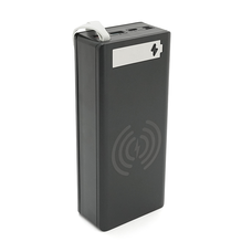 Power bank Voltronic CX16-PD-QI під 16х18650, Wireless charger, Digital display, Output:22.5W, Micro-USB, Type-C, Lightning, ABS, PVC, Black, BOX Зображення
