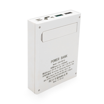Power bank Voltronic CX4-PD-QIMagnetic під 4х18650, Magnetic Wireless Charger, Output:22.5W, Micro-USB, Type-C, Lightning, ABS, PVC, White, BOX Зображення