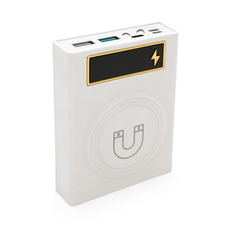 Power bank Voltronic CX4-PD-QIMagnetic під 4х18650, Magnetic Wireless Charger, Output:22.5W, Micro-USB, Type-C, Lightning, ABS, PVC, White, BOX Зображення