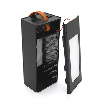 Power bank Voltronic D24-PD-QIMagnetic під 24х18650, Magnetic Wireless Charger, Output:22.5W, Micro-USB, Type-C, Lightning, ABS, PVC, Black, BOX Зображення