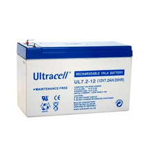Акумуляторна батарея Ultracell UL7.2-12 AGM 12V 7,2 Ah  (151 x 65 x 99) White Q8/420 Зображення