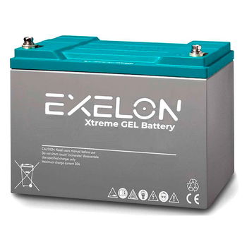 Акумуляторна батарея EXELON 100-12 GEL 12V 100 Ah (330 x 173 x 218), 30.4 kg Grey Q1/48 Зображення