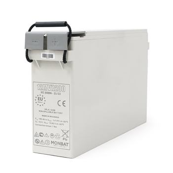 Акумуляторна батарея MONBAT FRONT TERMINAL 12MVR200 AGM 12V/200 Ah, 555x125x316 мм, 59.2 кг Зображення