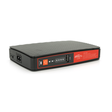 UPS для роутерів/комутаторів ECO-1825, 18W, OUT:USB-5V, DC-5V/9/12V, POE-15/24V, 1/2A, LiFePo4 8000mAh, 160x105x33mm, 0.4kg, Black, BOX Изображение