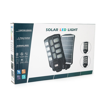 SOLAR LED-ліхтар Anern AN-ISGL08A-400W, 400W,539LED/5730, 3.2v20AH LiFePO4, 3500lm, заряд 8 ч, разряд 4 часа, IP66. ABC Plastic, 390*650*80мм Изображение